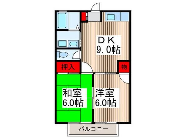 グリーンコーポ金崎の物件間取画像